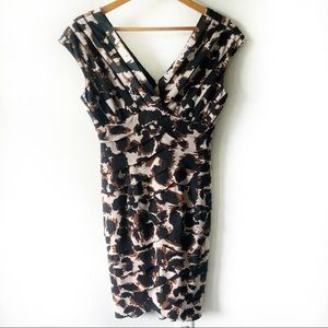 Adrianna Papell animal print sleeveless dress